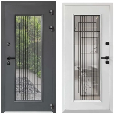 ИСЛАНДИЯ 7024 АНТРАЦИТ / 9003 БЕЛЫЙ (ТЕРМОРАЗРЫВ)